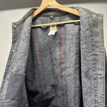 1990s Carhartt C02PTL Chore Coat Jacket Faded Distressed