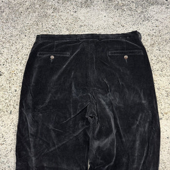 1990s Nautica Wide Leg Black Corduroy Pants