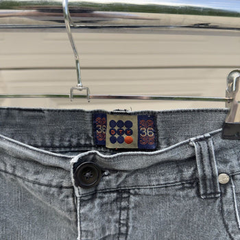 2000s Y2K Faded Thrashed Distressed Black Skater Shorts