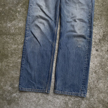 1990s LEVI'S 501XX MADE IN USA FADED THRASHED DENIM JEANS