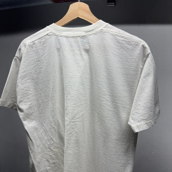 1990s Faded Blank White Single Stitch Tee