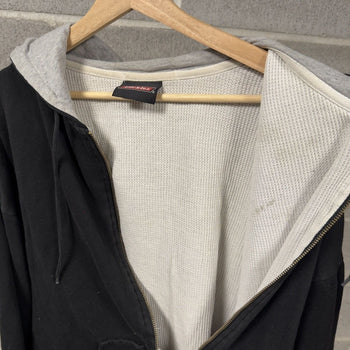 2000s Thrashed Faded Dickies Thermal Lined Zip Hoodie