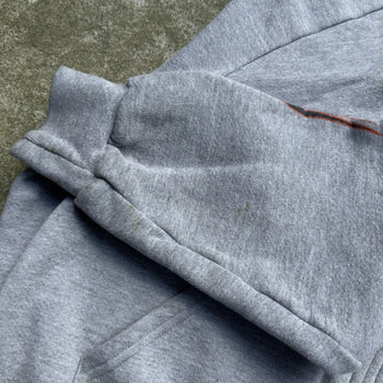 2000S HARLEY DAVIDSON FADED GREY FLAME ZIP UP HOODIE