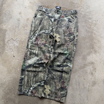 2000s MOSSY OAK BAGGY CAMO CANVAS PANTS 34