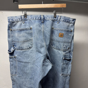 2000s Carhartt Faded Denim Double Knee Jeans