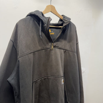 Carhartt Thrashed Faded Distressed Zip Hoodie