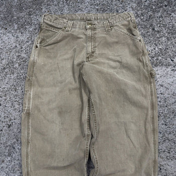 2000s Faded Thrashed Lee Dungarees Baggy Carpenter Pants