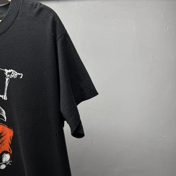 1990s Faded Death Rider Skull Biker Tee