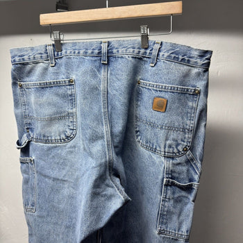 2000s Carhartt Faded Denim Double Knee Jeans