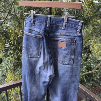 1980s Faded Distressed Wrangler Work Jeans