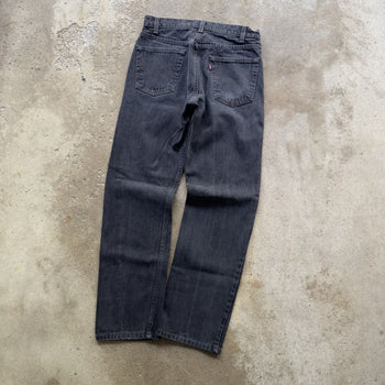 1990s LEVI'S 505 STRAIGHT FADED BLACK DENIM SKATER JEANS