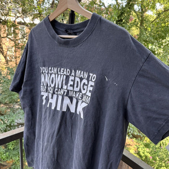 2000s Thrashed Faded Quote Tee