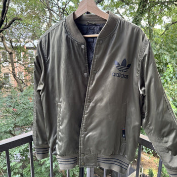 2004 Adidas Soccer Girls Bomber Jacket Thrashed Faded