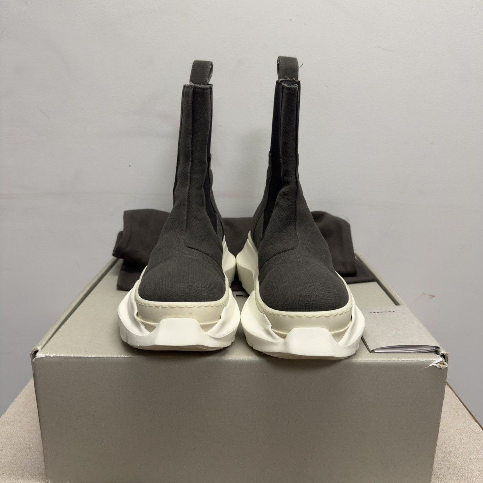 Rick Owens DRKSHDW SS21 Phlegethon Beatle Abstract Boots