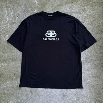 BALENCIAGA BB LOCK LOGO TEE OVERSIZED