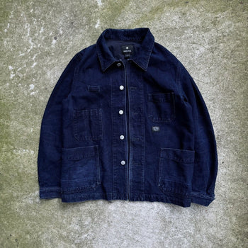 SNOW PEAK INDIGO DENIM OKAYAMA OX WORK JACKET CHORE COAT