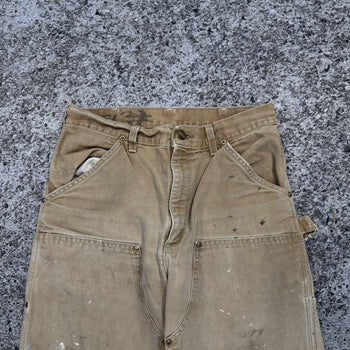 1990s Carhartt Thrashed Faded Double Knee Pants