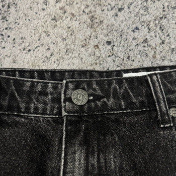 Pantalones cortos vaqueros con doble rodilla y diseño de dados Baby Face Originals