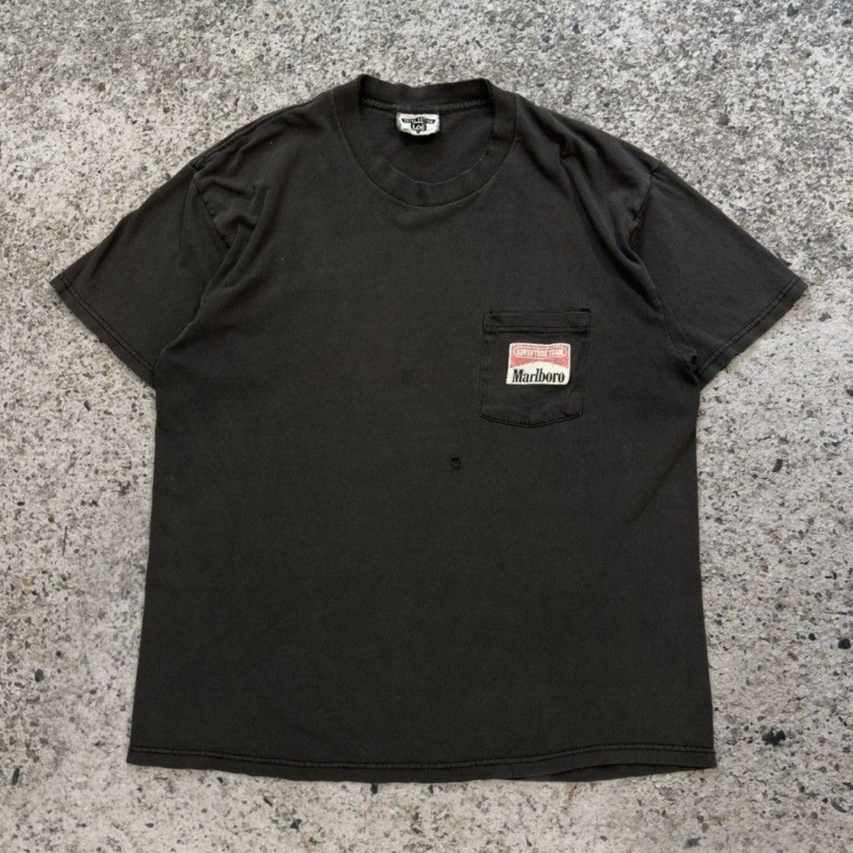 1990s Marlboro Cigarettes Coyote Bluff Pocket Tee Thrashed Faded