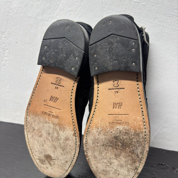 FW15 Balmain x H&M Silver Toe Buckle Boots