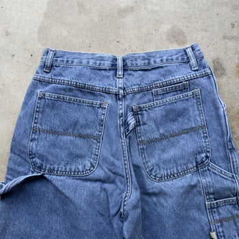 1990s BUGLE BOY BAGGY CARPENTER DENIM SKATER JEAN SHORTS JORTS