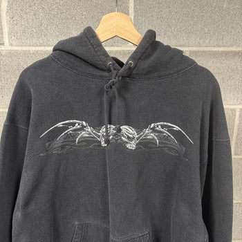 1990s Y2K Faded Dragon Skull Hoodie
