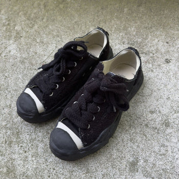 MAISON MIYHARA YASUHIRO OG HANK LOW BLACK WHITE SHOES
