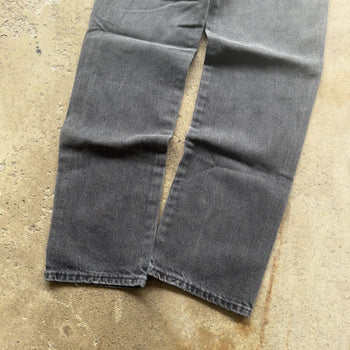 2000s FADED BLACK RUSTLER STRAIGHT DENIM SKATER JEANS