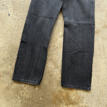 1990s Levi's 505 Faded Black Denim Jeans