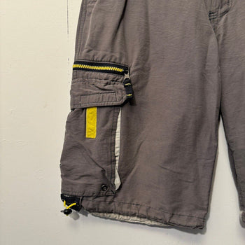 2000S Y2K BAGGY NYLON CARGO MULTIPOCKET SHORTS