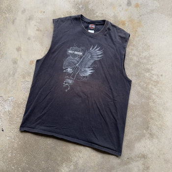 2000S HARLEY DAVIDSON FADED NEW YORK CITY EAGLE TANK