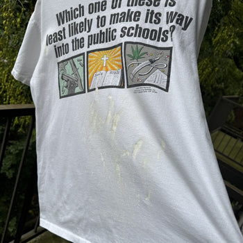 1990s Guns God Drugs Public Schools Tee