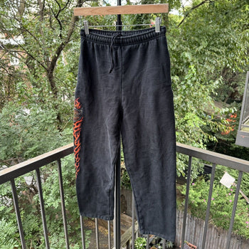 2000s Harley Davidson Faded Flame Sweatpants