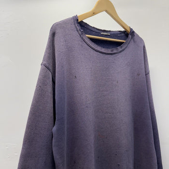 Vintage 1990s Thrashed Faded Distressed Blank Sweatshirt