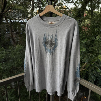 2000s Harley Davidson Blue Flame Longsleeve Tee