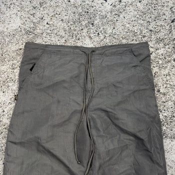 Pantalones anchos de nailon holgados con efecto cafeína de los años 90
