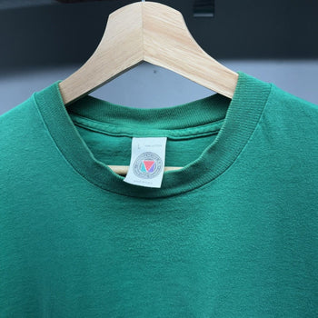 1990s Faded Green Blank Pocket Tee