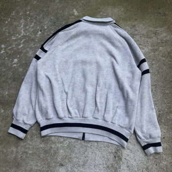 1990s DIOR MONSIEUR RAGLAN ZIP UP SWEATSHIRT GREY