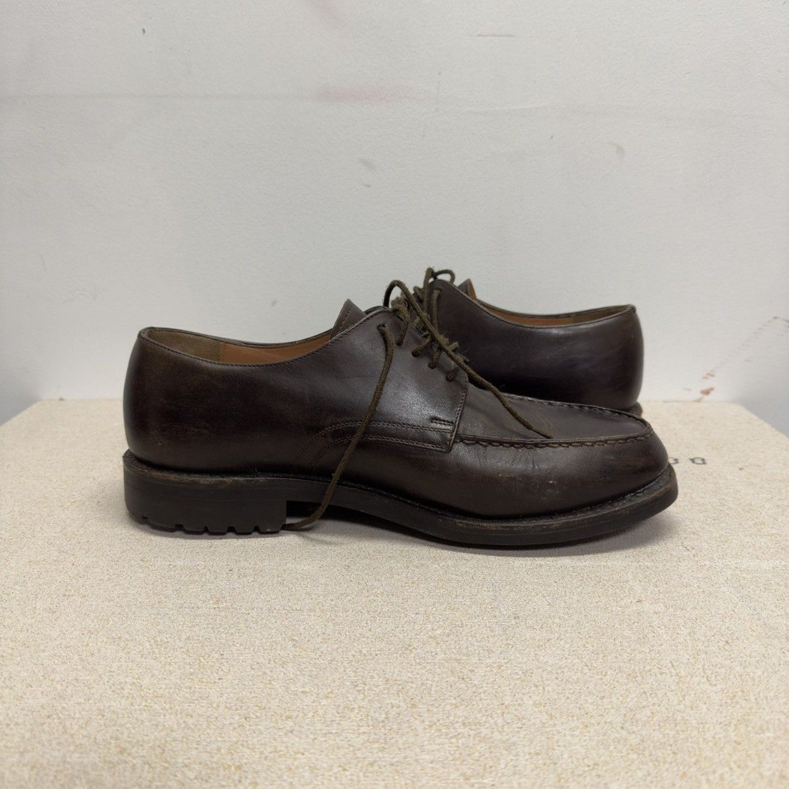 Vintage 2000s Polo Ralph Lauren Brown Leather Derby