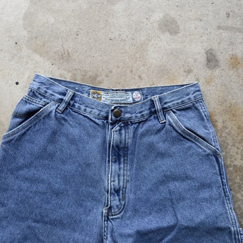 1990s BUGLE BOY BAGGY CARPENTER DENIM SKATER JEAN SHORTS JORTS