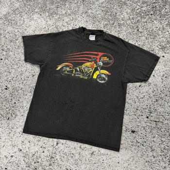 1990s Thrashed Faded Custom Chrome Biker Tee