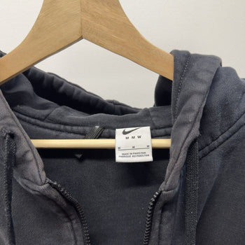 Nike MMW Black Double Face Zip Up Hoodie Faded