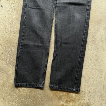 1990s LEVI'S 505 FADED BLACK DENIM JEANS MADE IN USA