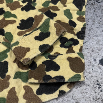 1980s WOOLRICH MOLESKIN DUCK CAMO HEAVY COTTON SHIRT