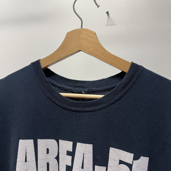 Vintage 2000s Faded Area 51 Alien Strip Club Tee