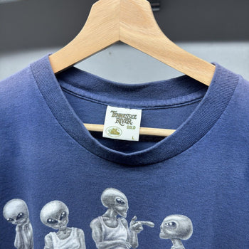 1990s Alienwear Faded Alien Tee