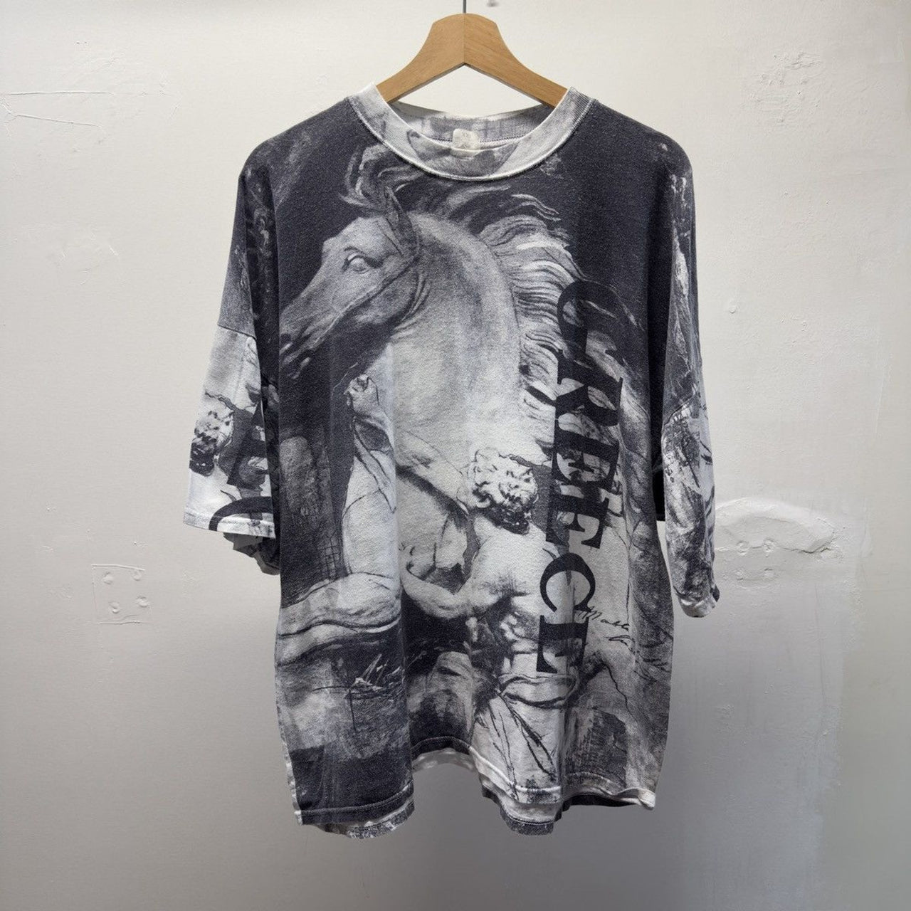 Vintage 1990s Greece Marble in History Art Tee