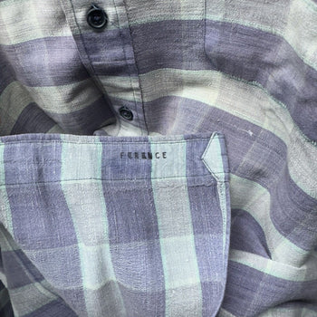 1990s Polo Ralph Lauren Plaid Striped Lowell Shirt Silk Cotton