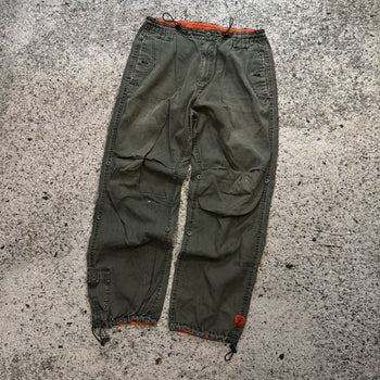 Pantalones cargo holgados tipo paracaídas PJ Mark descoloridos de la década de 2000