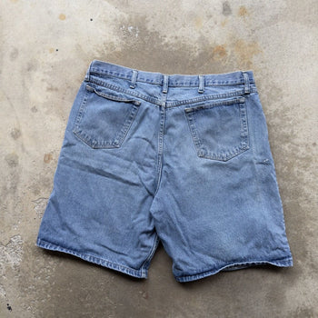 2000S WRANGLER BAGGY FADED DENIM JEAN SHORTS JORTS